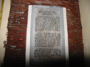 Stoneplate at Shrine of Our Lady of Charity