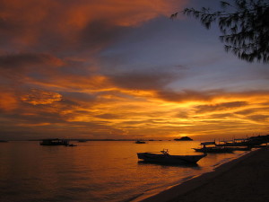 Sunset on Bounty Beach, Malapascua Island